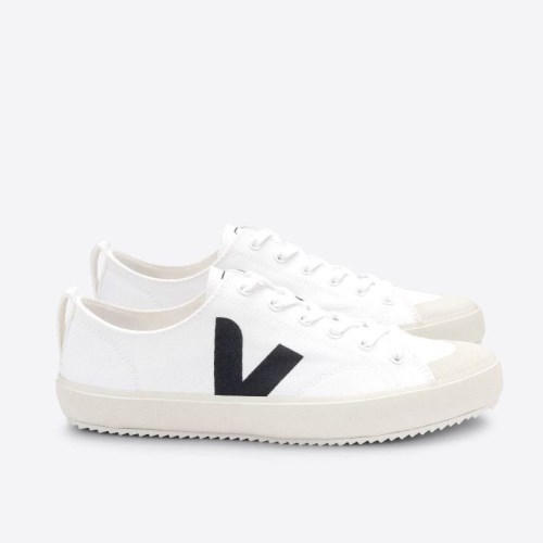 Veja Nova Canvas Mens Trainers White/Black UK 48758